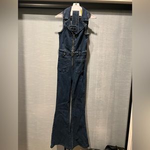 Show me your mumu denim jumpsuit